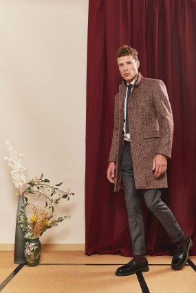 carlo-manteau-drap-laine-chevron-bordeaux